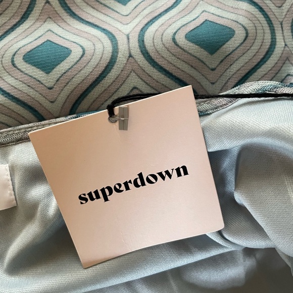 Superdown Revolve Cheyenne Cowl Retro Y2K Mini Dress - Picture 6 of 10